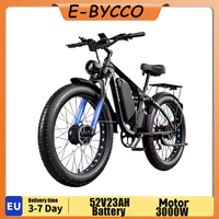 E-BYCCO-EB7 Pro Hydraulic Brake Electric Bicycle 26*4.0Inch Tire Adult Off-Road Electric Bike 3000W Motor 52V23AH Battery E-bike