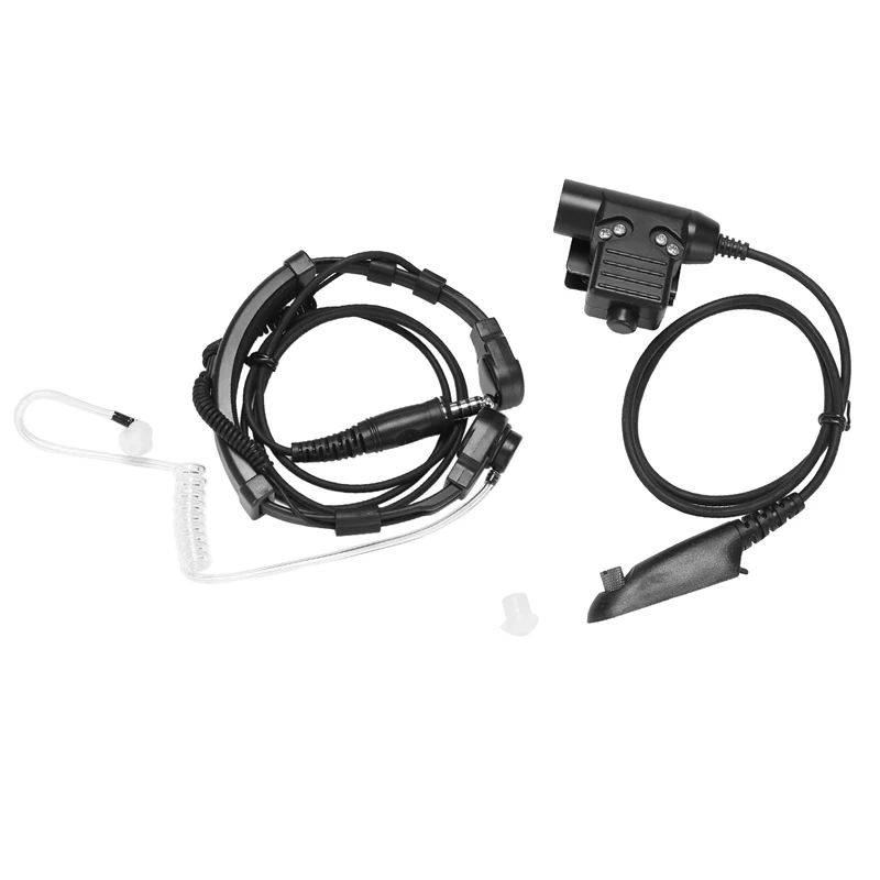 

Walkie Talkie 7.1 Telescopic Throat Control Headphone Elements U94 PTT For GP340 GP338