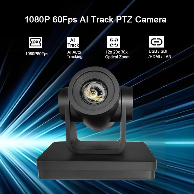 1080P 60Fps POE SDI HDMI USB Output 12X 20X 30X Zoom PTZ IP Camera for Video Conference Live Streaming