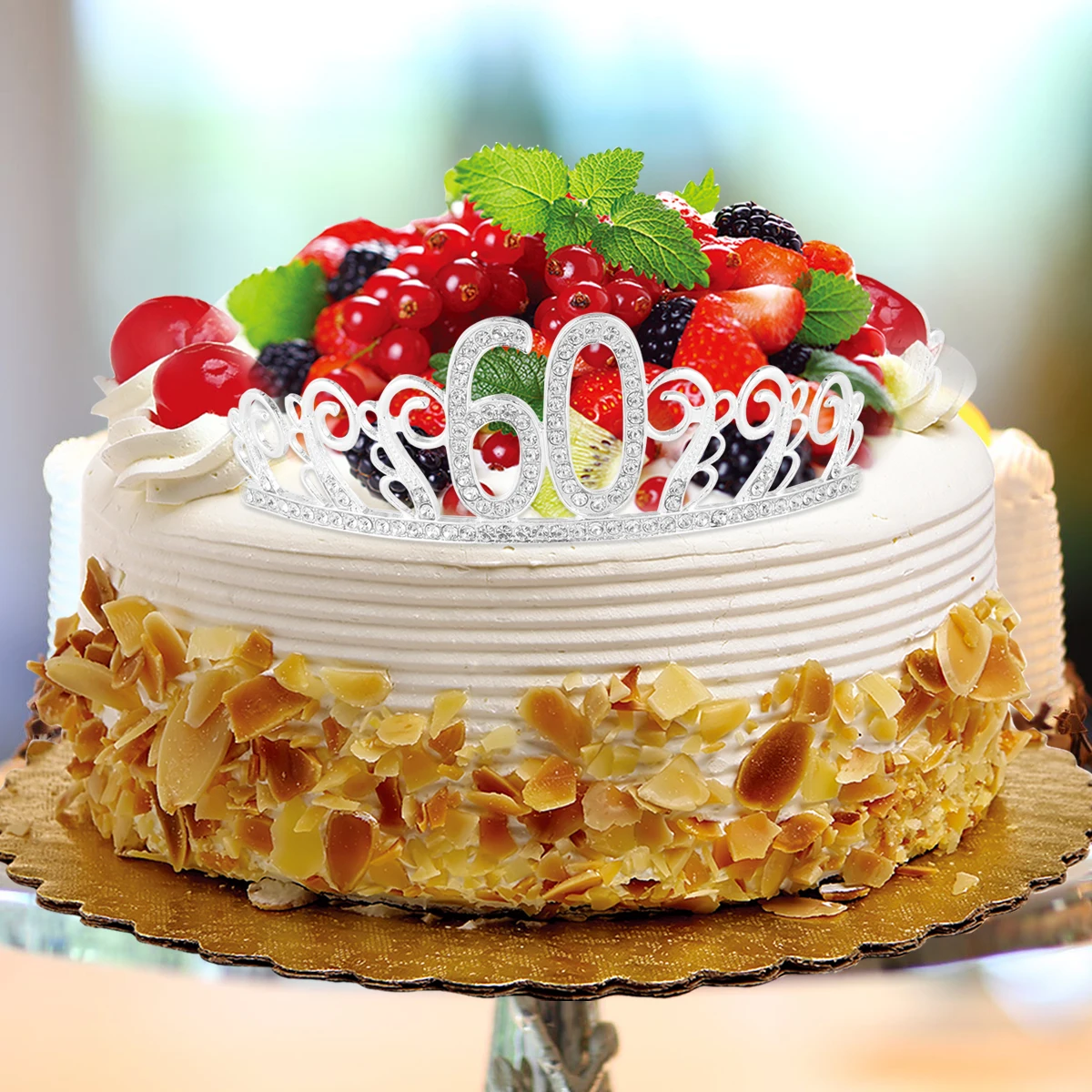 

Хрустальная Корона, аксессуары для украшения торта, элегантная тиара для свадьбы, дня рождения, вечеринки, высокое качество, подходит для большинства тортов, домашний декор