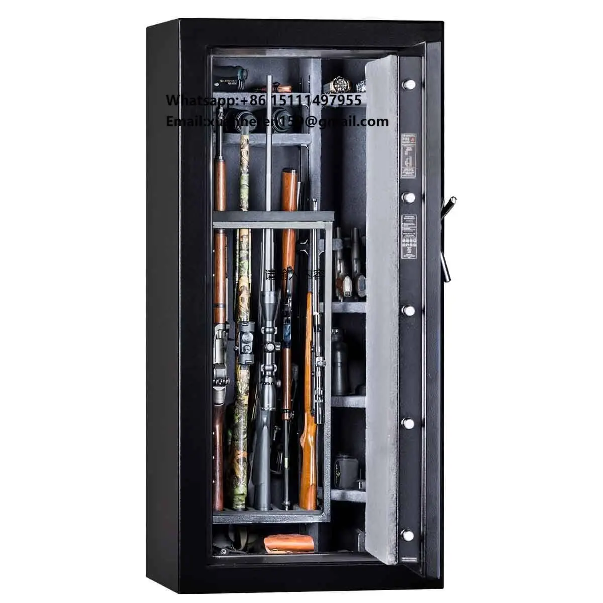 

Custom Steel Electronic Safe Box with Key Lock OEM Houshold Safe and Fingerprint Access