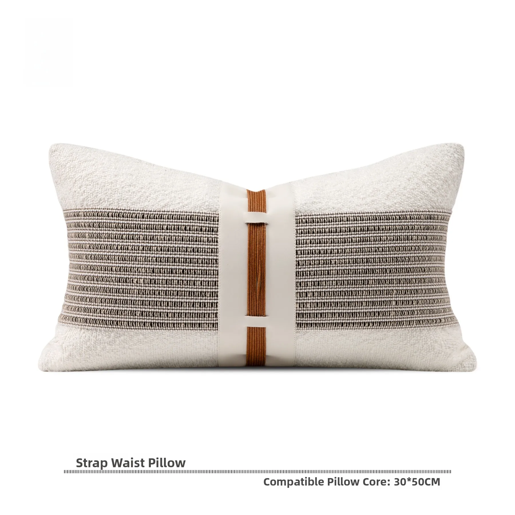 

Современная подушка в стиле Ваби-Саби из бежевого хлопка и льна с лоскутным узором для демонстрационной комнаты, гостиной, спальни