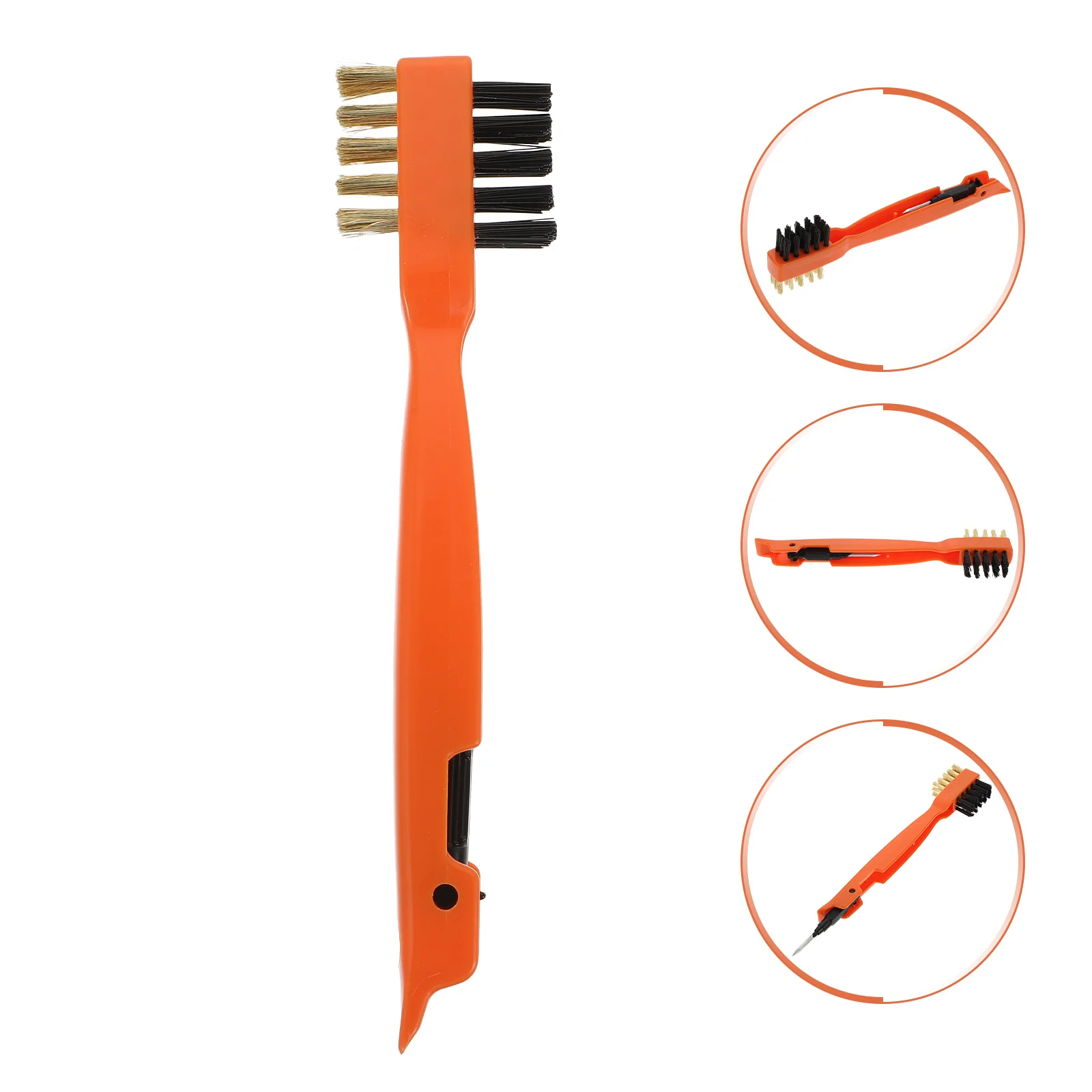 

1Pcs Cleaning Brush Degreasing Scrub Tool with Fine Bristles and Pick Needle for Cooktop Stove Maintenance