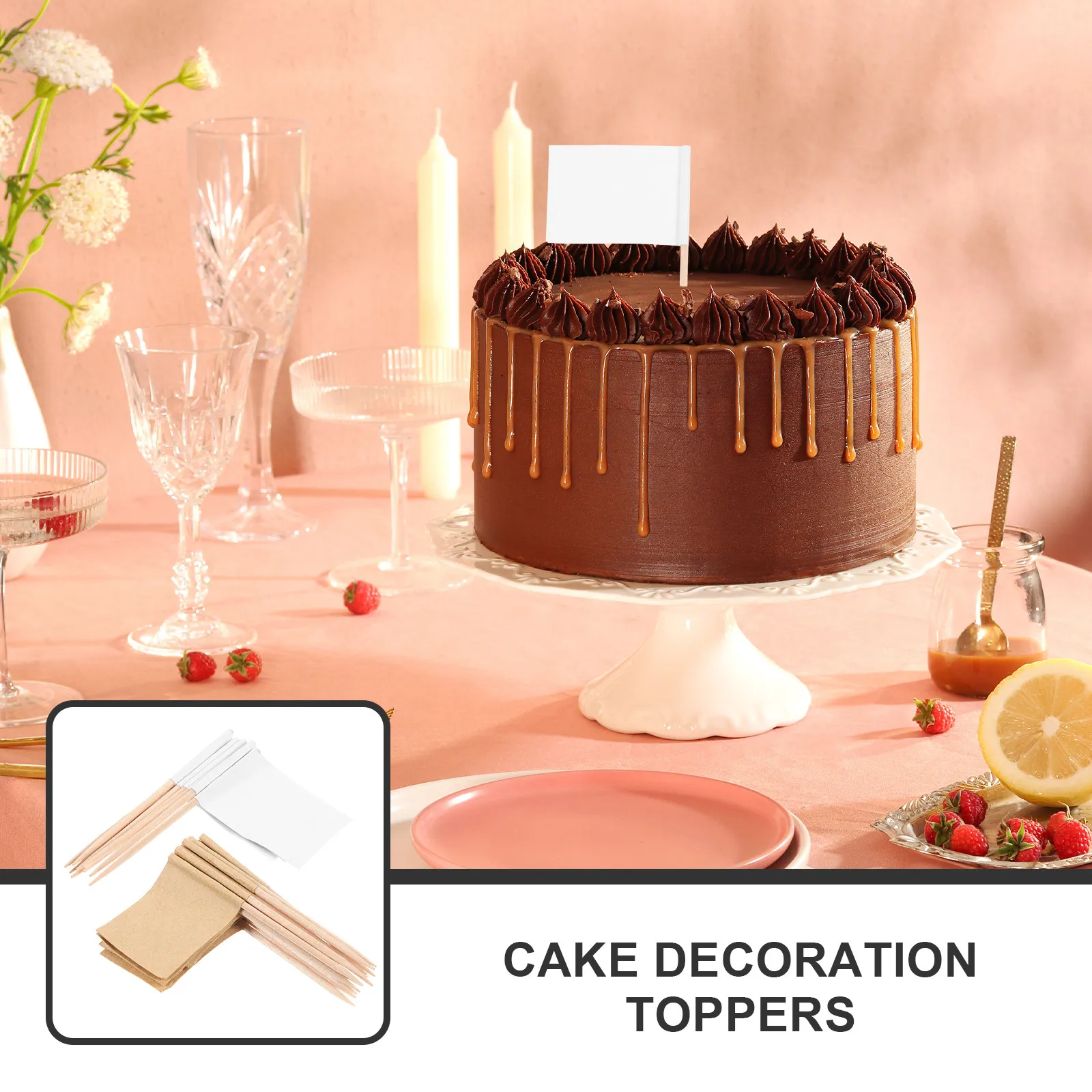 200 Stück Zahnstocher-Flaggen für Partys, Cupcakes, Obst, Desserts, Kuchendekoration, Geburtstag, Hochzeit, Weihnachten