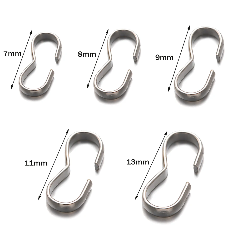 موصل وصلات سريعة لصنع المجوهرات بنفسك ، سلسلة عقدة ، نتائج مشبك ، سوار وقلادة 8 أشكال ، إكسسوارات إصلاح ، ، من من من #5