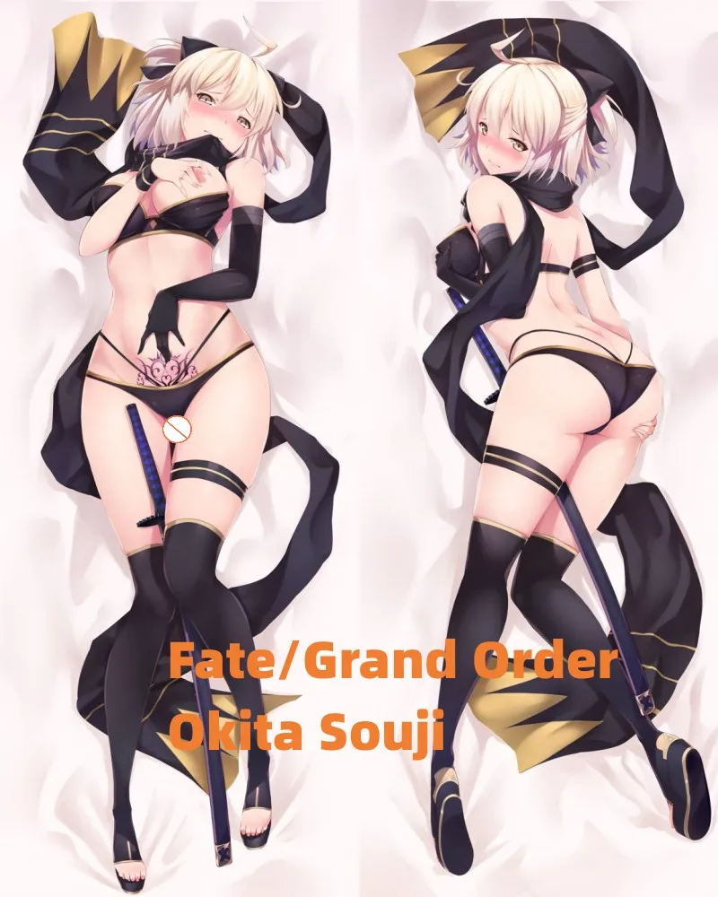 

Подушка Dakimakura в стиле аниме чехол Fate/Grand Order Okita Souj, двусторонняя наволочка для тела в натуральную величину, подарки на заказ