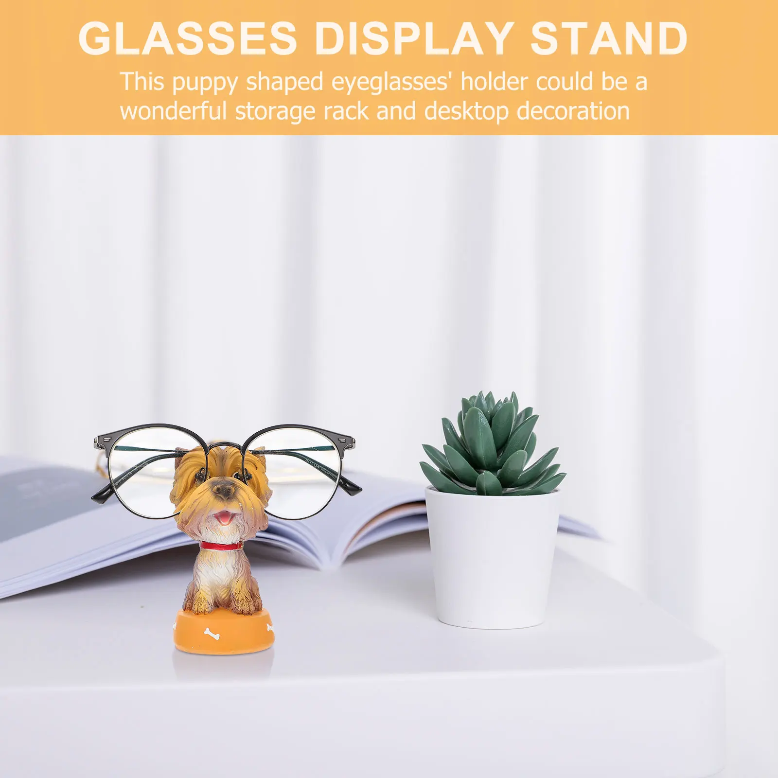 

Display Rack Ornaments Dog Glasses Stand Animal Eyeglass Holder Cute Sunglasses Frame