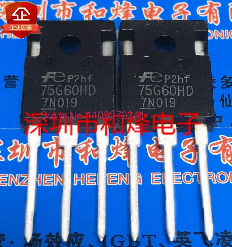 

(2 шт./лот) 75G60HD FGW75N60HD TO-247 600V 75A