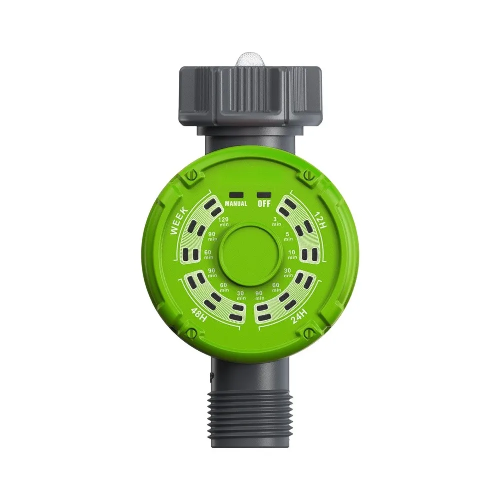 For Outdoor Mechanical Irrigation Timer with Adjustable Knob Control for Precise 3-120 Minute Watering Intervals