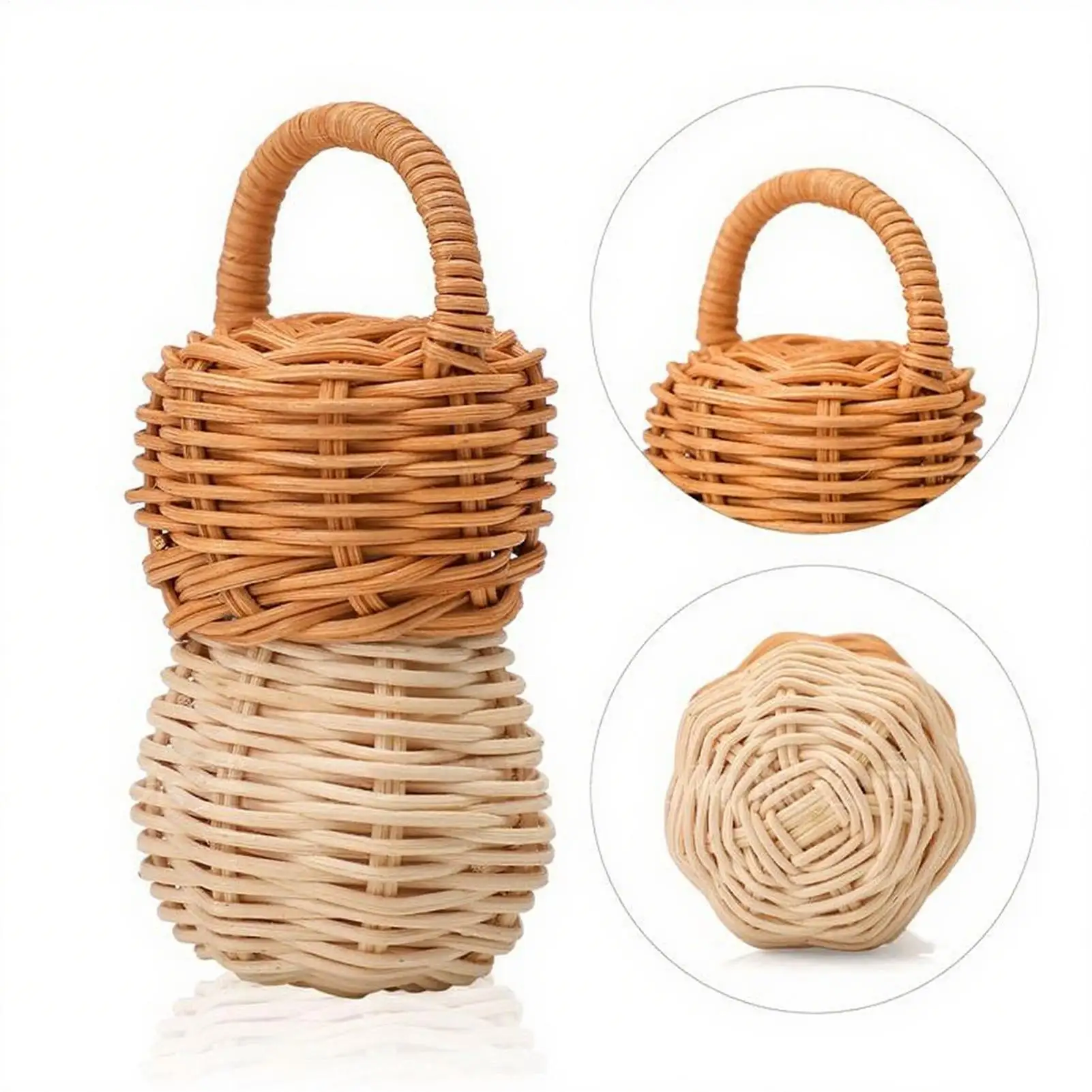 Baby Rammelaar Rotan Tafelbel Rustgevend Speelgoed Hand Rammelaars Natuurlijke Veilige Tafelbel Zintuiglijke Ontwikkelingsspel Voor Baby Spelen Thuis Wieg