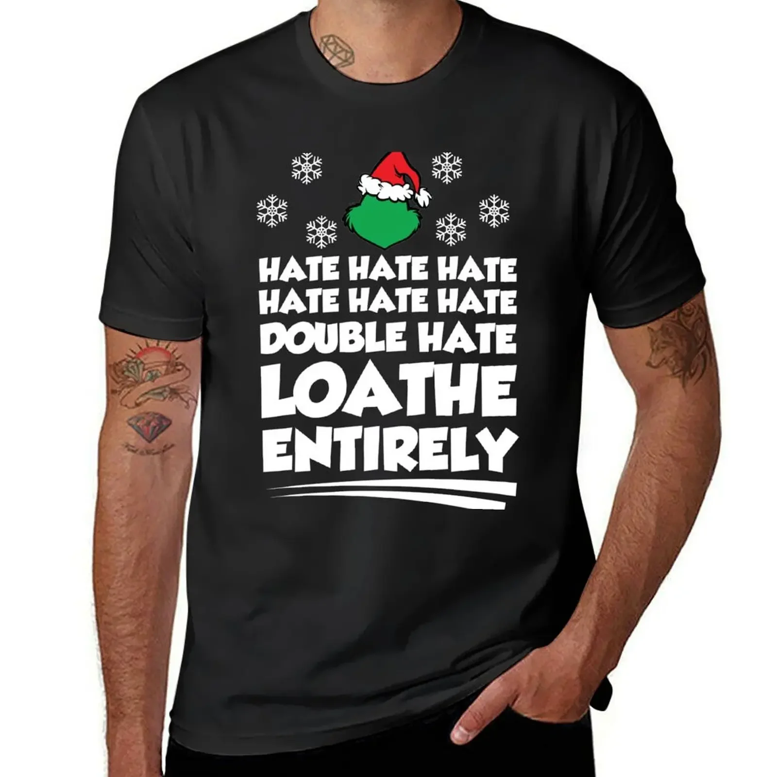 Loathe Entirely T-Shirt summer top anime boys animal print Men's t-shirt