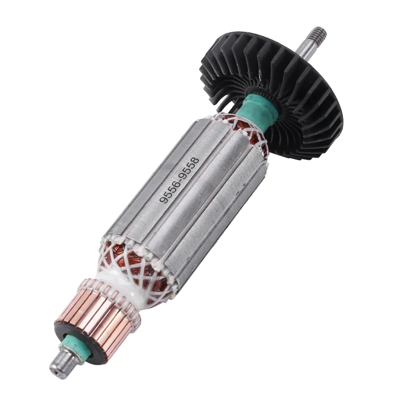 

ABZS 2X Replacement AC220V-240V Armature Rotor For Angle Grinder 9556 9557 9558 9556NB 9556HN 9557NB 9557HN 9558NB