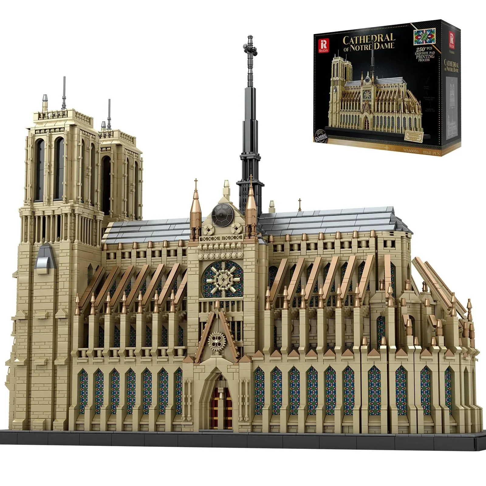 

Notre Dame Cathedral Architectural Model Building Block Kit Collection Adult and Children Educational Toys Gifts Creative Histor