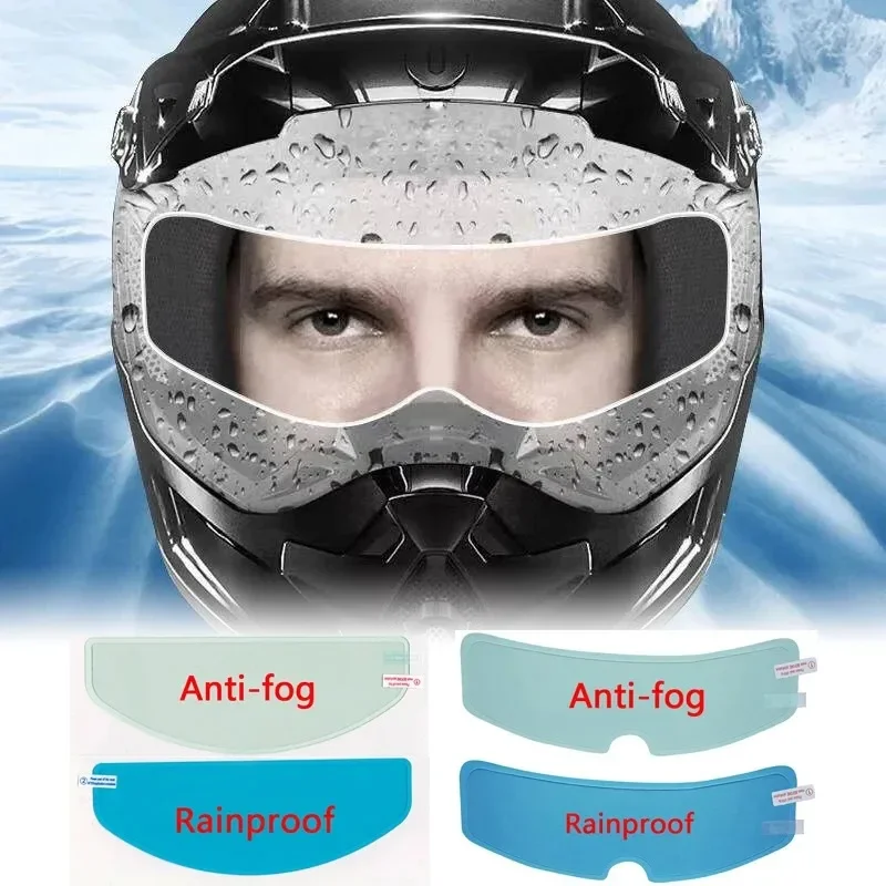 Motorcycle Film Anti-fog Film and Rain Film Durable Nano Coating Sticker Helmet Clear Patch Film Helmet Wholesale Universal