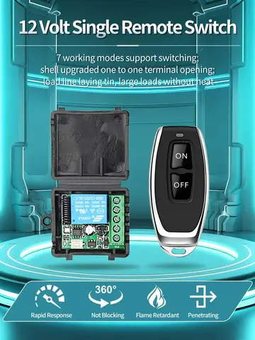 433Mhz Remote Control Wireless Switch DC 12V 1CH RF 10A Relay Receiver and 2CH Transmitter For Door Electromagnetic Lock