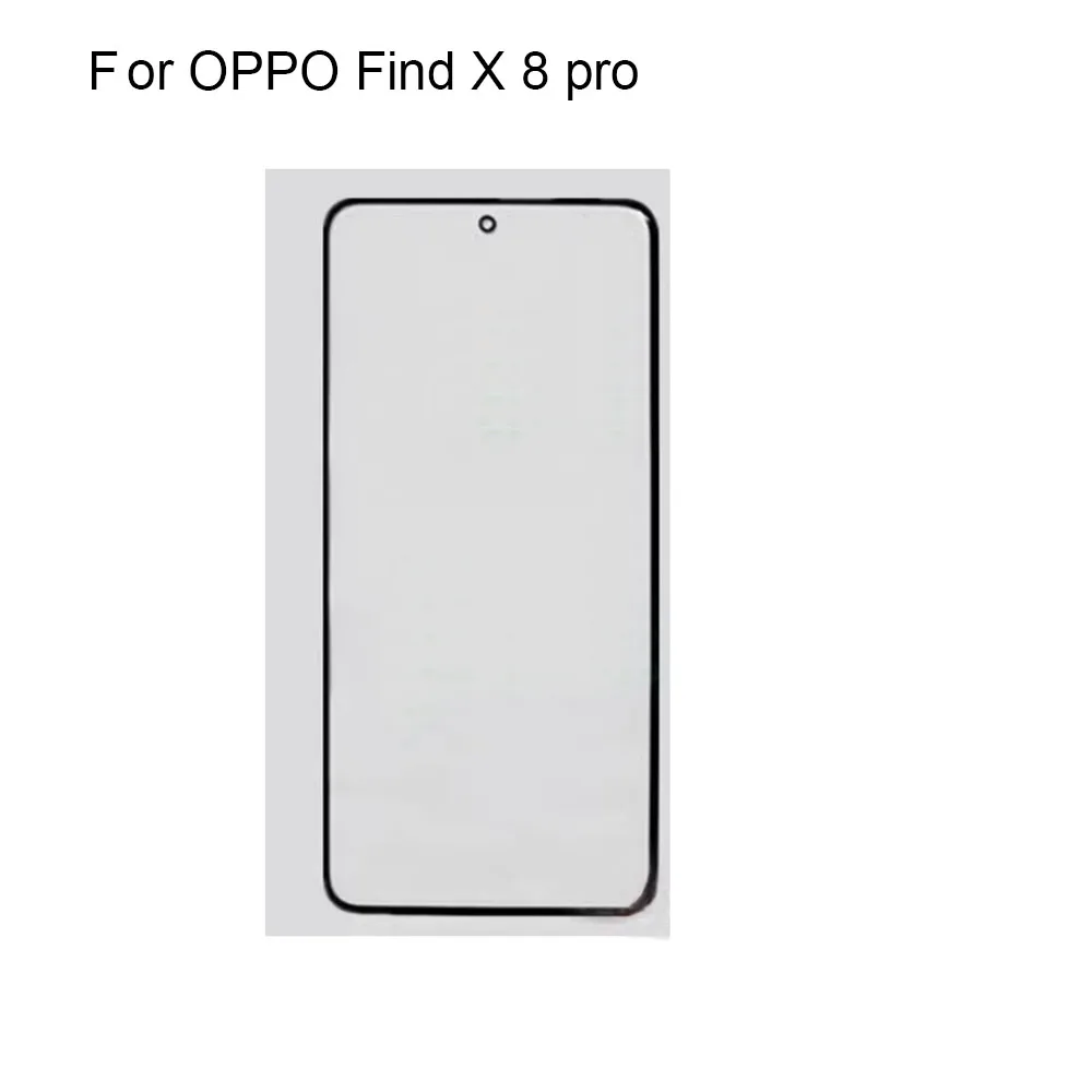 For OPPO Find X 8 pro Front LCD Glass Lens touchscreen Touch screen Panel Outer Screen Glass without flex