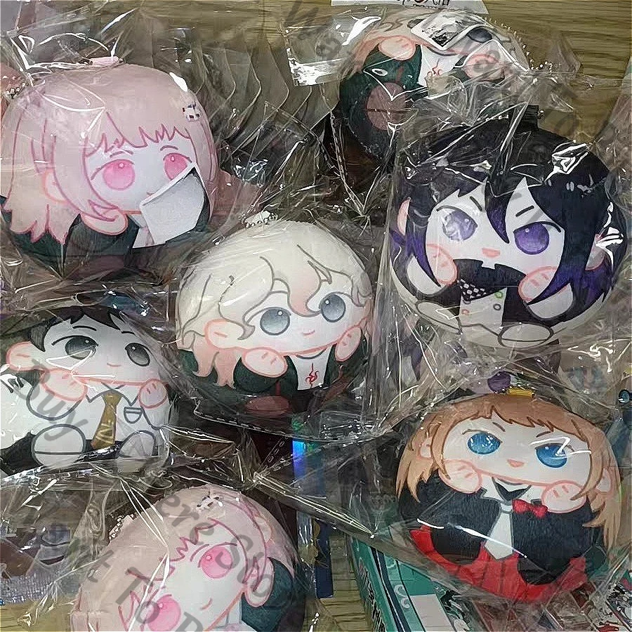 Anime Danganronpa Nanami ChiaKi Hinata Hajime Nagito Komaeda Cosplay Cartoon Fluffy Puppet Keyring Maumet Keychain Widget Gift