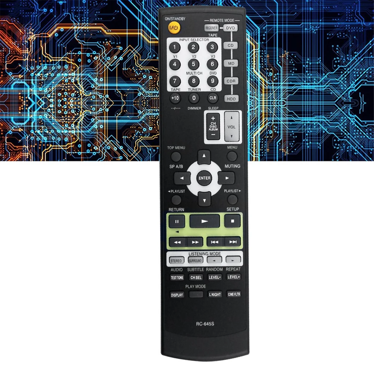 RC-645S Replace Remote Control for Onkyo Home Theater System HT-S4100 TX-SR304 TX-SR304S HT-S4100S HTS4100 TXSR304
