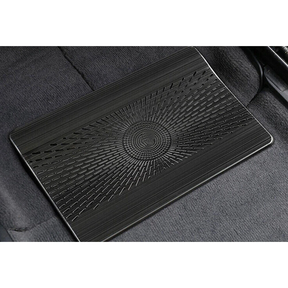 For Rear Passenger Comfort Black Rear Vent Protection Trim Modern Aesthetic Upgrade Stainless Steel Construction
