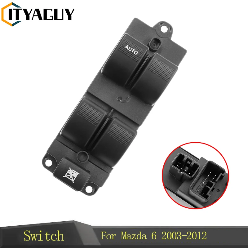 Driver Side Car Electric Window Control Switch For Mazda 6 2003-2012 Front Left Master Window Botton BL4E-66-350