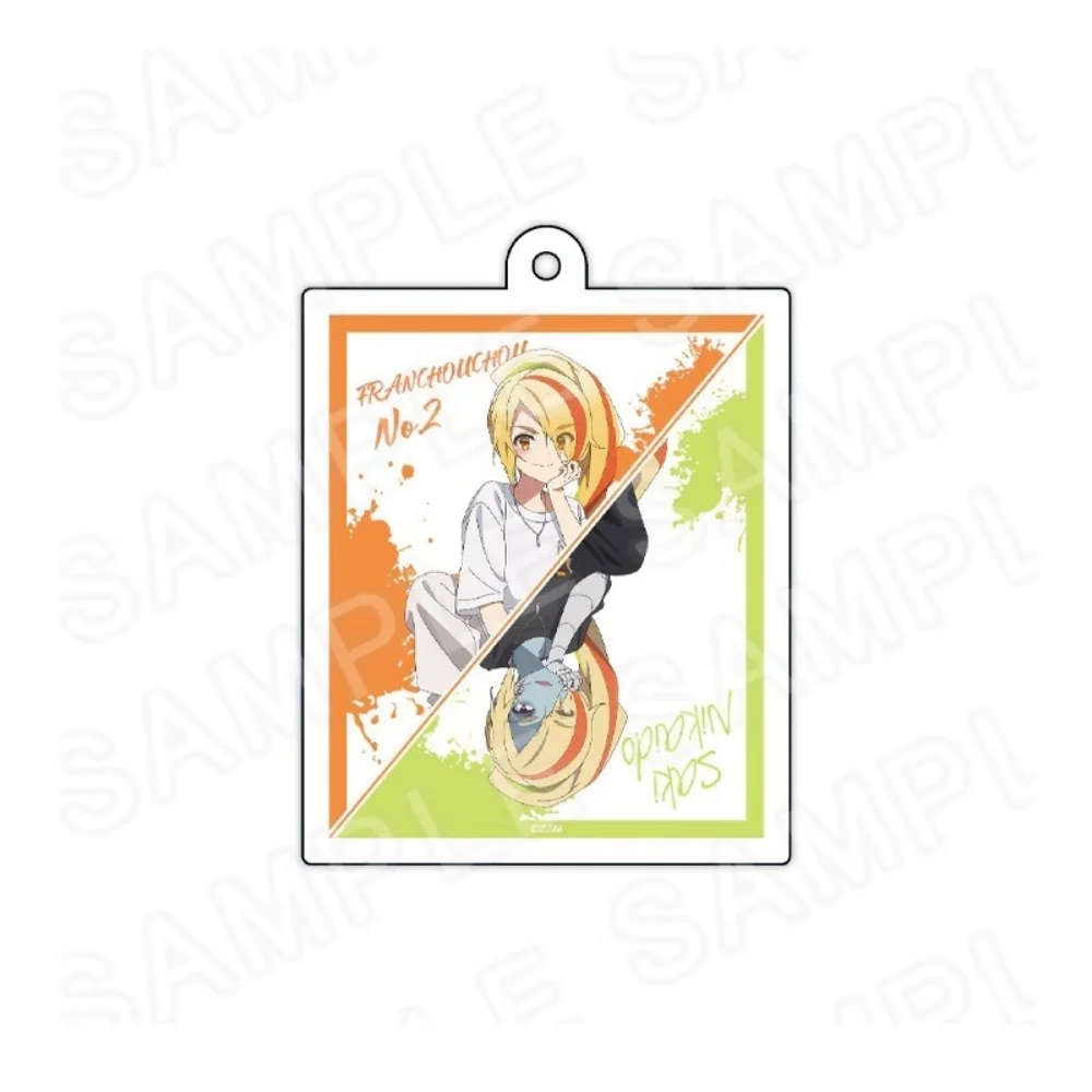 Anime Zombie Land Saga Junko Konno Acrylic Keyring Cute Chibi Schoolbag Pendant Chaveiro Llaveros Collectible Fans Gift