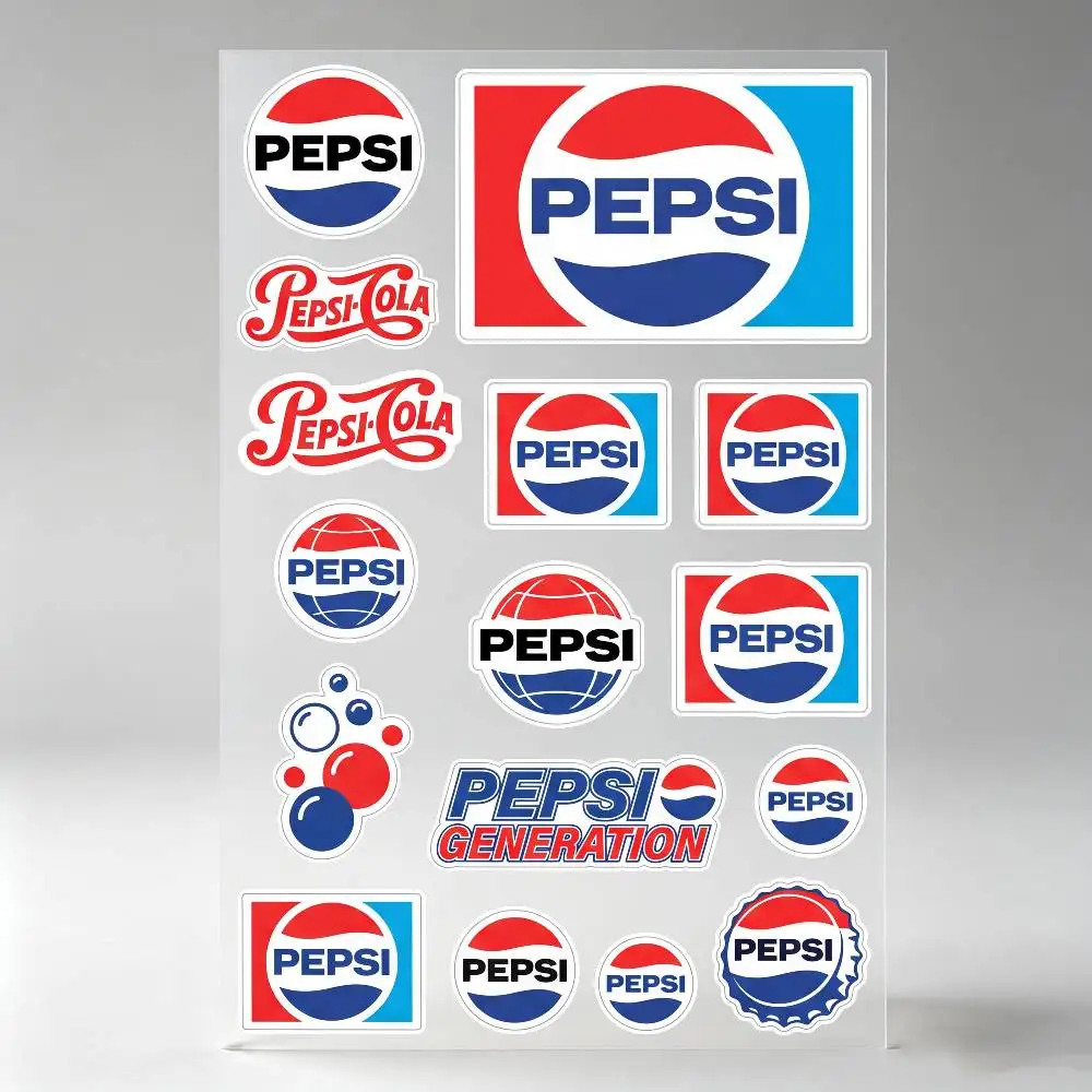 Poster P-ep-si Co-la Reflective Motorcycle Stickers, 3M Safety Warning At Night In The Dark Scooter Helmets