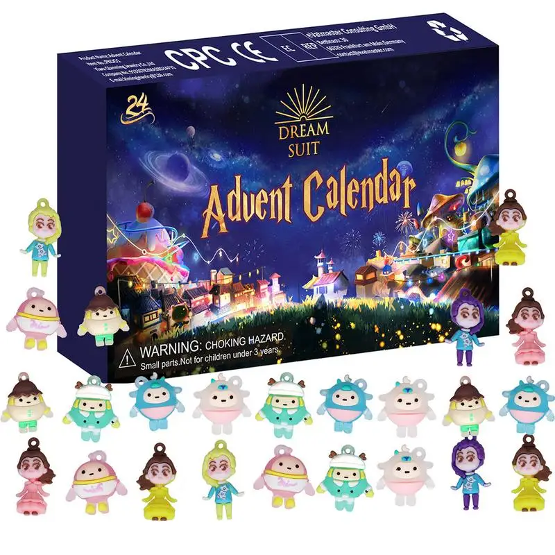 

Childrens Advent Calendar 2024 Advent Calendar Playset 24 Days Fantasy Fluorescent Doll Calendar For Girls Kids Teens