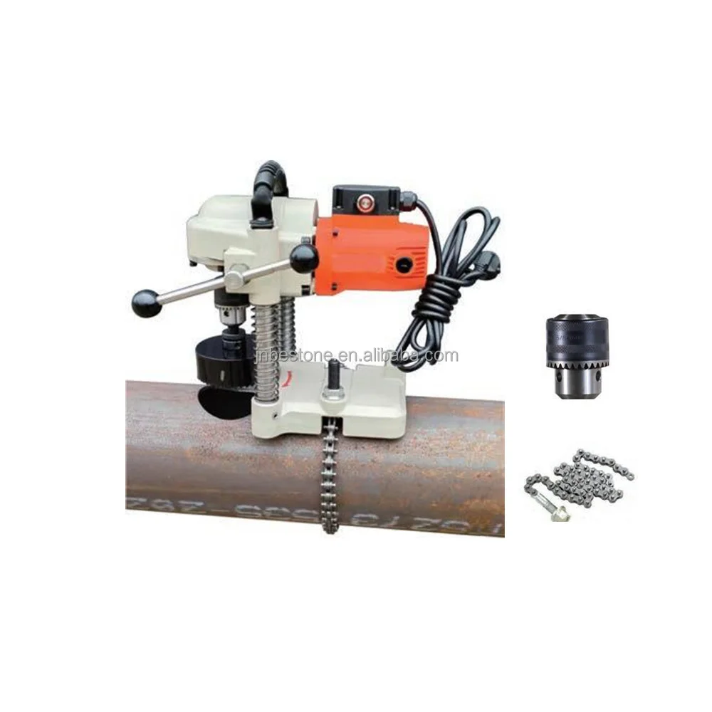 Electric Pipe Hole Drilling Machine For Carbon Steel Stainless Steel Pipes 2