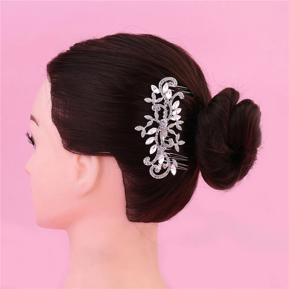 

Bridal Wedding Rhinestone Hair Comb Water Drill Flower Crystal Headwear for Women Special Occasions Hair Comb