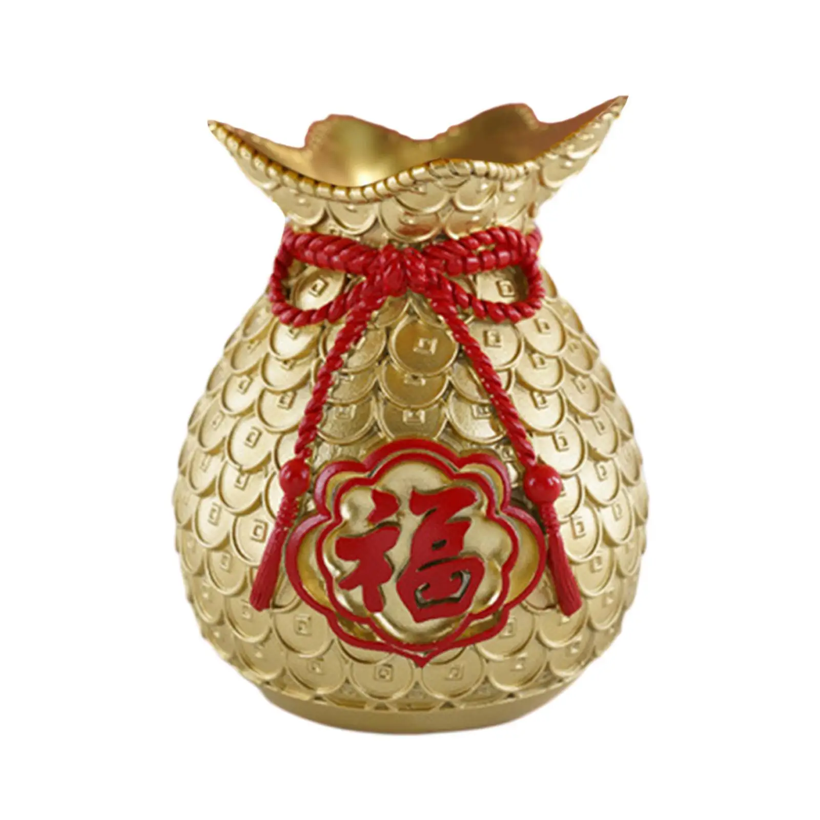 Resin Bag Decorative Flower Vase for Household Office Party