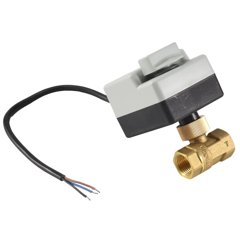 ABMO Ac220v 2-ходовой 3-проводной электродвигатель шарового клапана с ручным переключателем