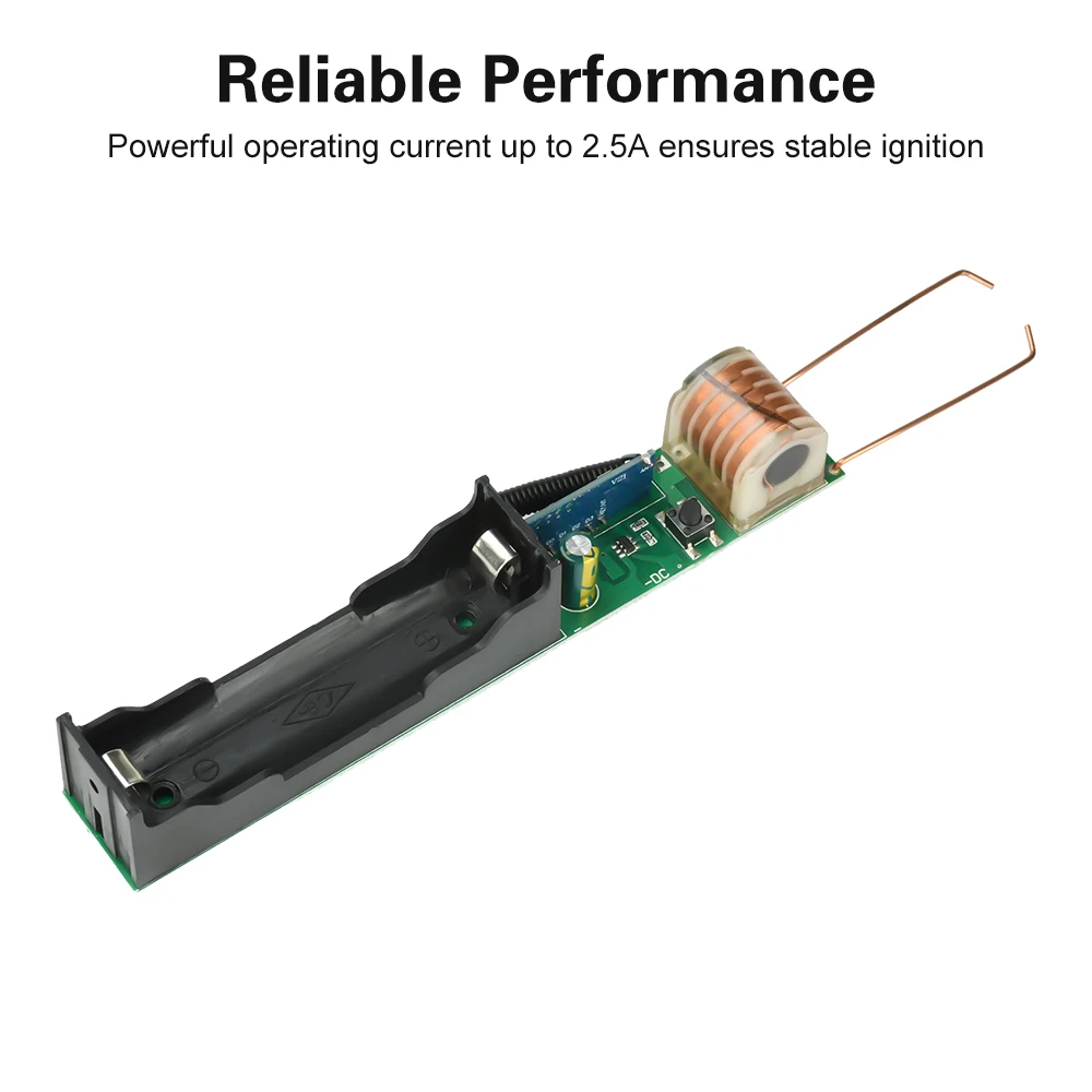 DC 3.7V Battery Case Integrated 50-Meter Remote Control Ignition Module With Boost Coil Arc Discharge Module With Remote