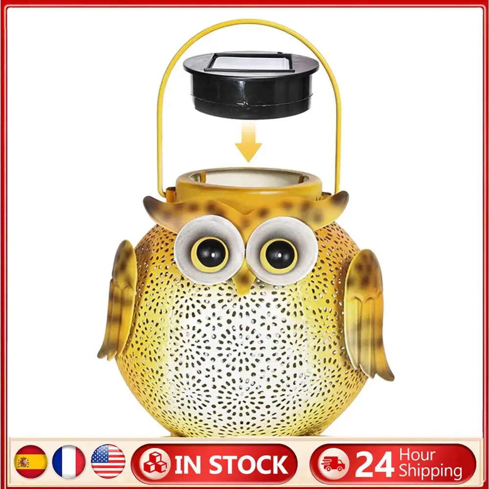 

Iron Art Hanging Solar Lanterns IP44 Waterproof Solar Courtyard Decor Light 600mAh Landscape Atmosphere Lamp for Balcony Pathway