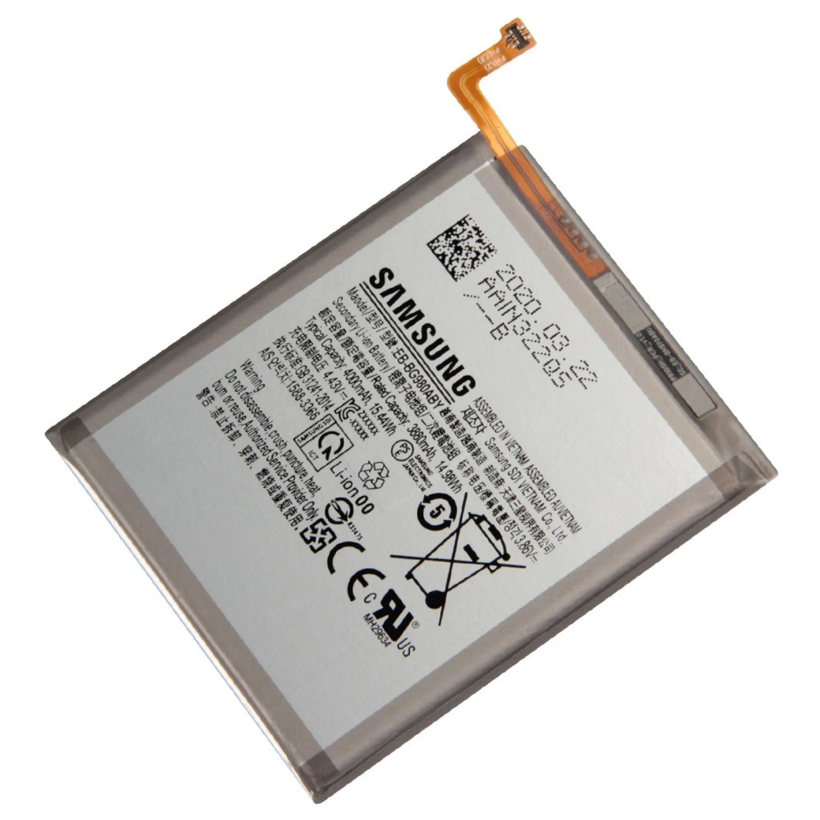 3880 mAh EB-BG980ABY Li-ion Polymer Battery for Samsung Galaxy S20 SM-G980