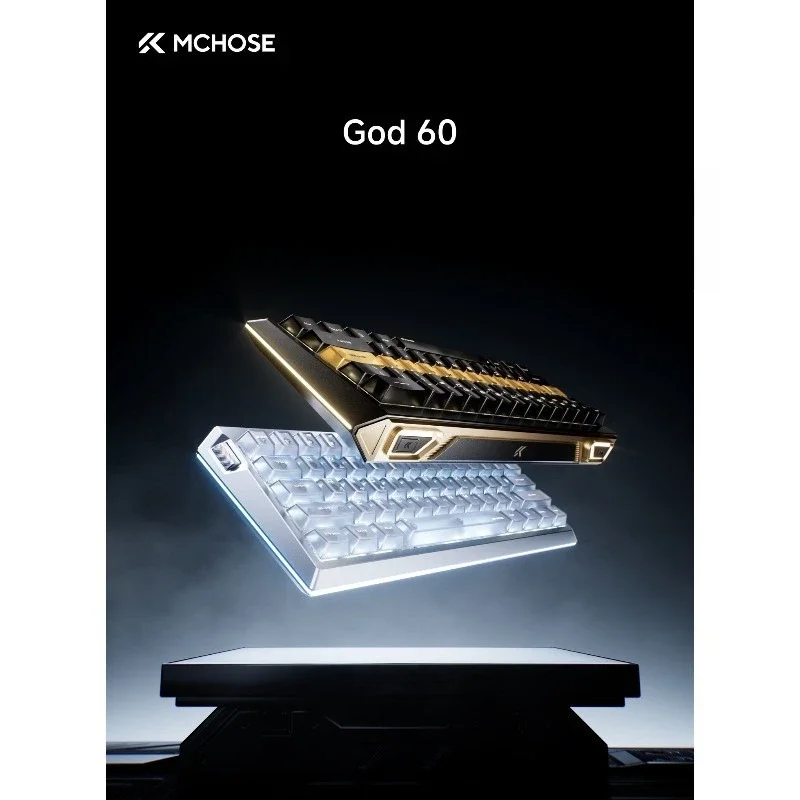 MCHOSE God 60 HE Magnetic Keyboard Rapid Trigger SOCD DKS MT TGL 16K 256K Hall Effect Wired FPS Gaming Keyboard for PC
