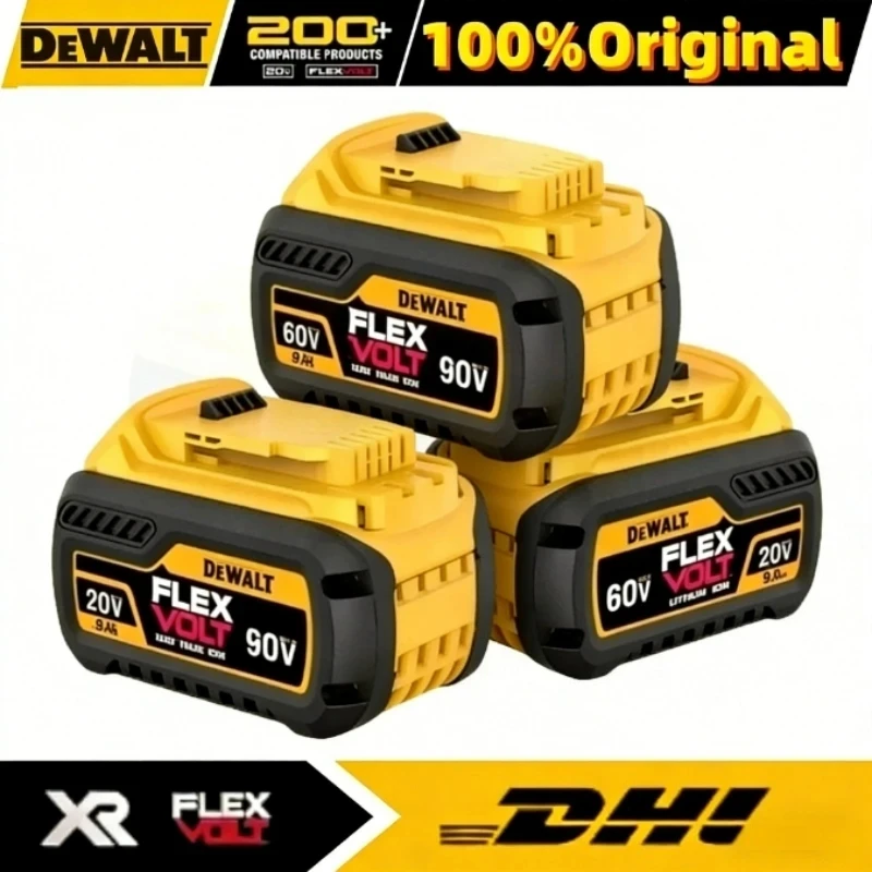 

Оригинальный аккумулятор DeWALT 20В/60В 6Ач 9Ач MAX FlexVolt для электроинструментов DCB606 DCB205 DCB206 DCB209 DCB182