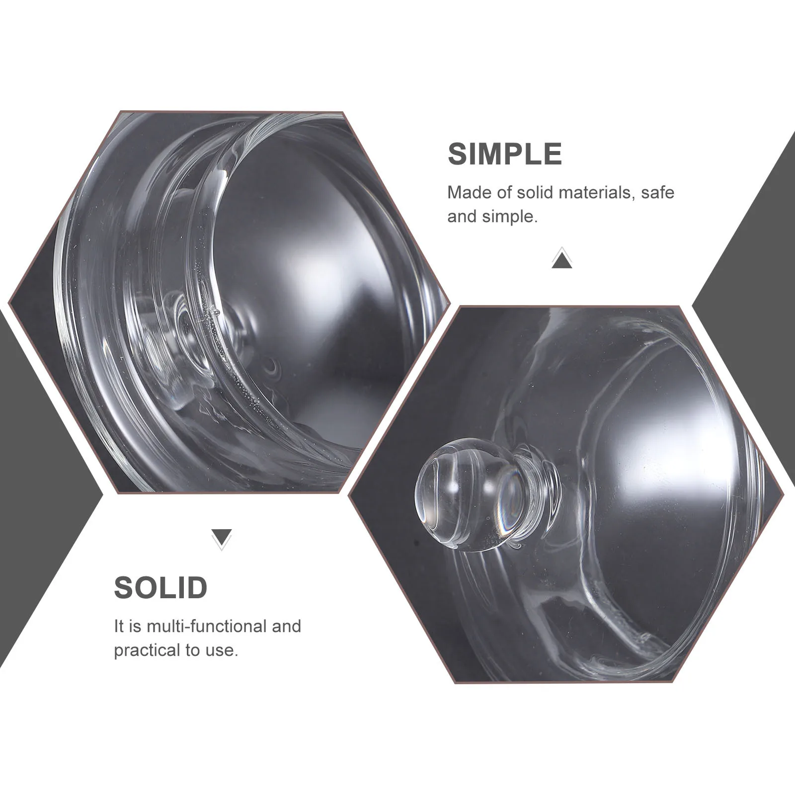 3Pcs Tea Pot Lid Glass Replacement Covers Heat-Resistant Clear Round Transparent Teaware Lids for Kettle Tea Brewing