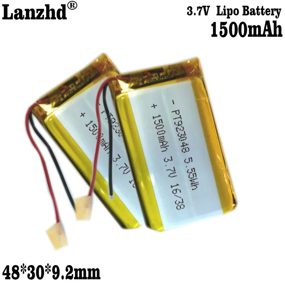 3.7V Polymer lithium battery 923048 1500mAh For Smart home Tablet computer Mobile power supply DIY batteries