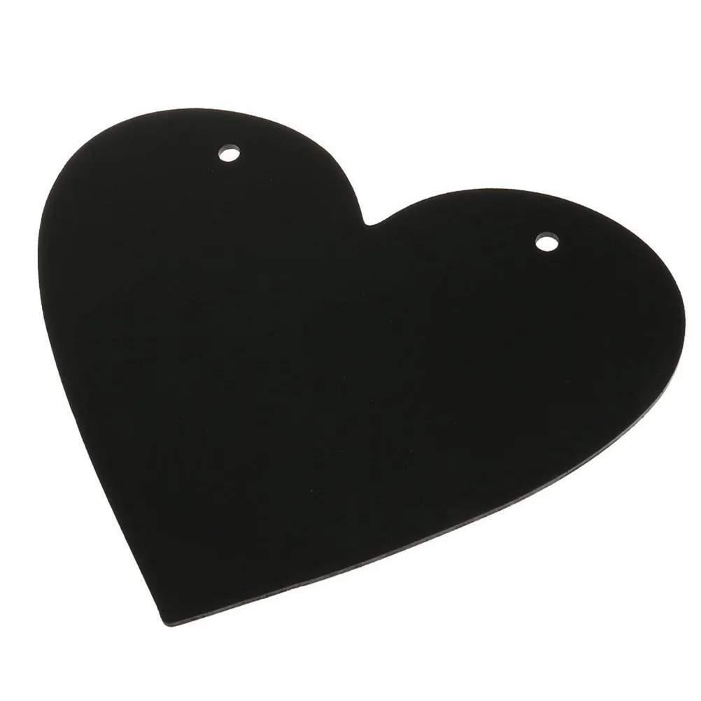 

1pcs Heart Chalkboard Mini Wooden Hanging Blackboard Signs For Wedding Party Crafts Decorative Chalkboards Display Notice