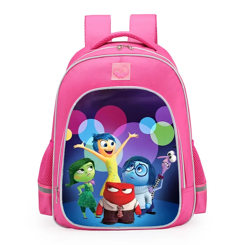 Fashion New Inside Out Print Joys Pink School Shoulders Bags Backpack High Capacity Children Book Storage Bag Kids Birthday Gift