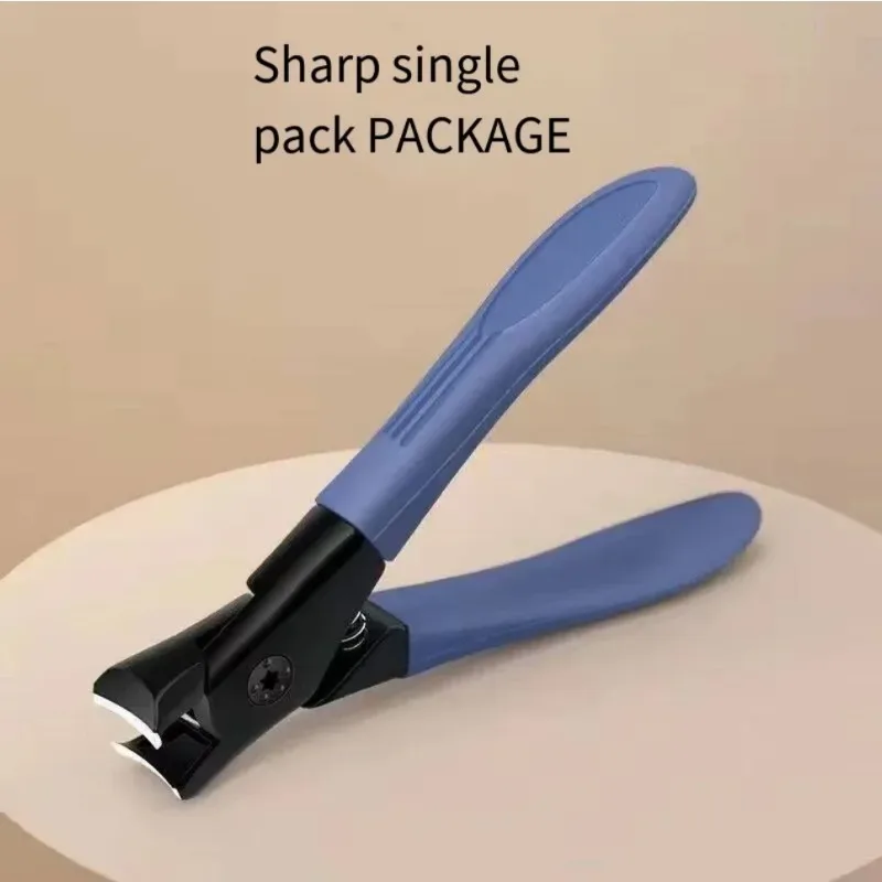Large Opening Nail Clippers for Thick Nails, Gray Trimmer for Elderly, Durable Household Nail Care Tool