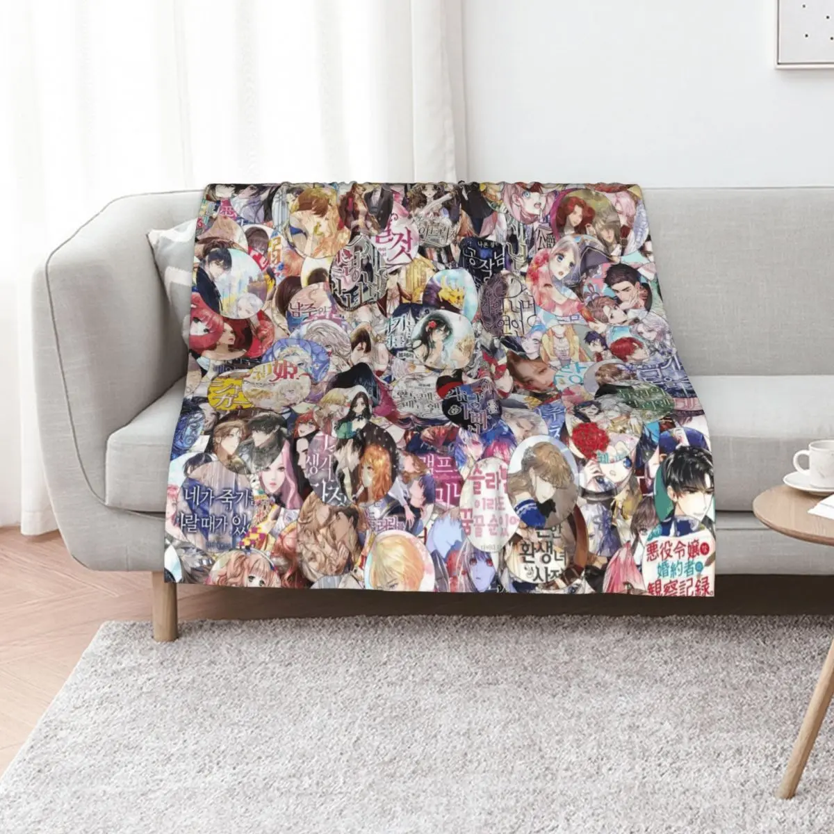 

Manga Throw Blanket blankets and throws Extra Large Throw christmas gifts cosplay anime Blankets