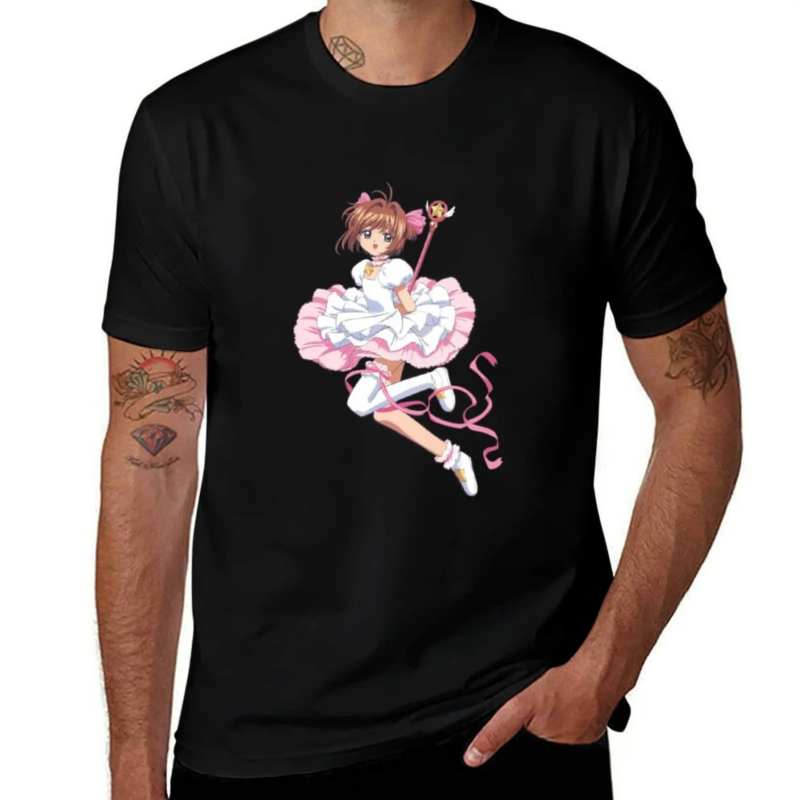 

Cardcaptor Sakura - Sakura Kinomoto T-Shirt t shirt man casual man t shirt cotton cotton t shirt man T-shirt