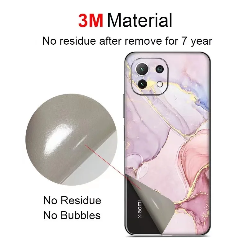 Transparent Matte Decal Skin for Xiaomi MI 13 12 11 Pro Back Screen Protector Film Cover 3M Wrap Frosted Clear Sticker