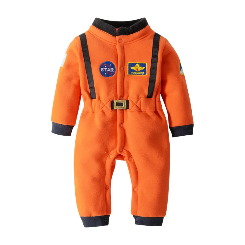 Bambini carino astronauta Costume Cosplay tuta spaziale pagliaccetti per neonati maschi ragazza bambino neonato Halloween festa di compleanno