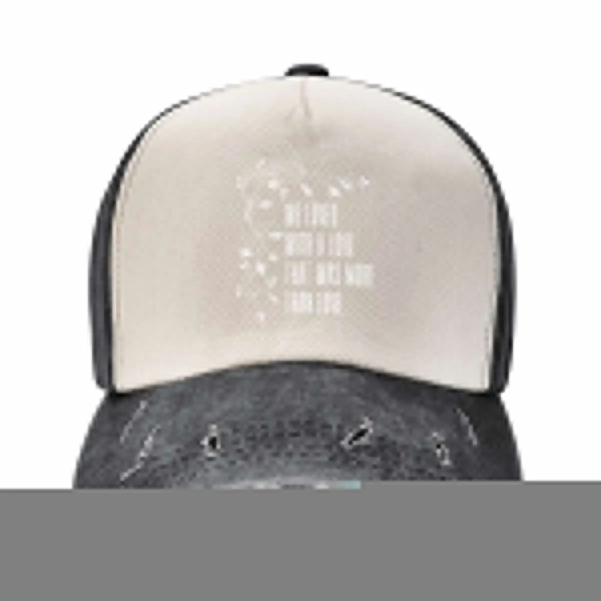 We loved with a love that was more than love - Edgar Allan Poe poem (white) Baseball Cap Golf Hat Visor Men Hats Women's