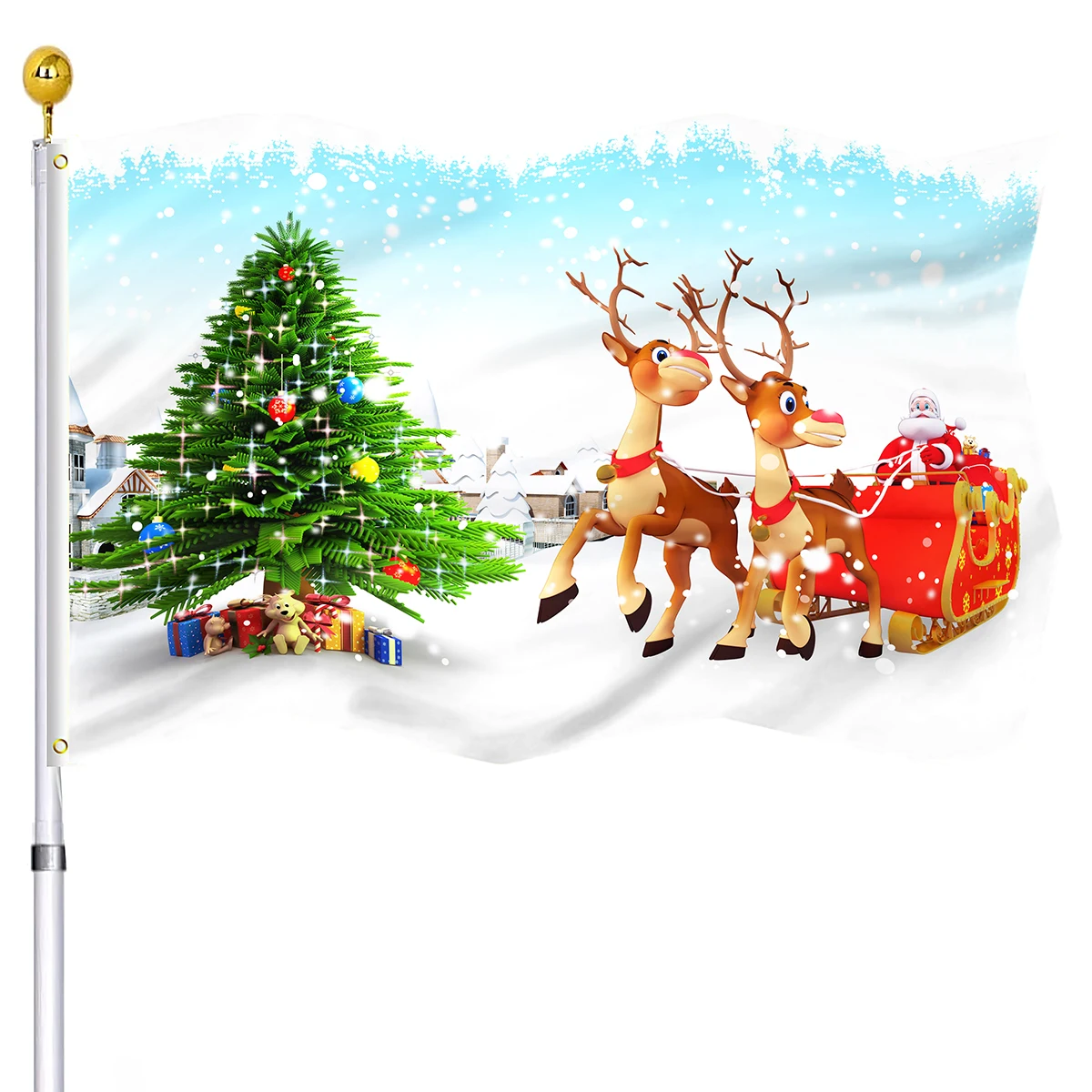 Selamat Natal Bendera Rusa San - Kids Outdoor Yard ulasan dan harga