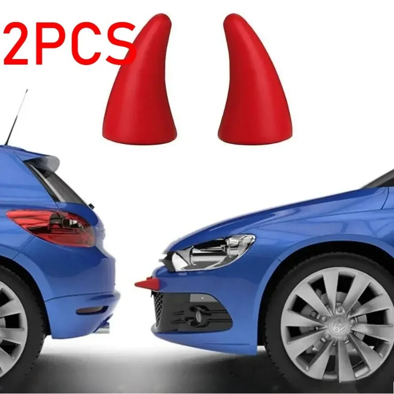 ملصقات سقف السيارة على شكل قرن الشيطان - ملصق خارجي للسيارة، ملحق ديكور ستيريو إبداعي لطيف #1