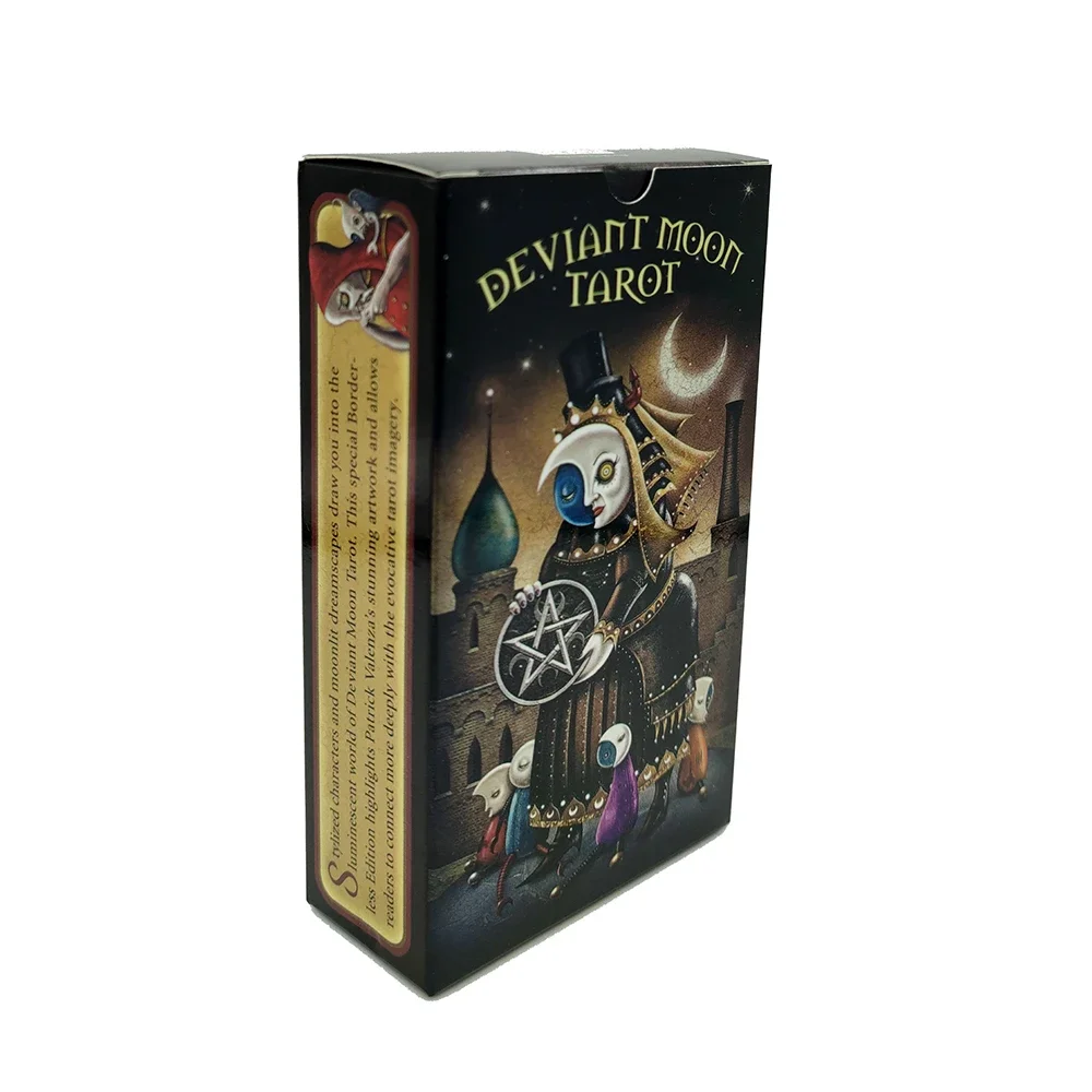 12X7CM Deviant Moon Divination Tarot Cards for Beginners .with Guidebook