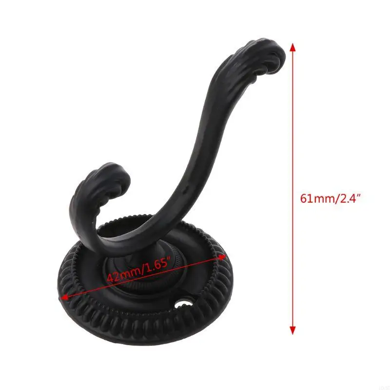 103C สังกะสีอัลลอยด์แขวนหมวก Coat Hooks โบราณแขวน Up & Down Double-hook Heavy Duty Robe ผู้ถือ Rustic farmhouse Decor